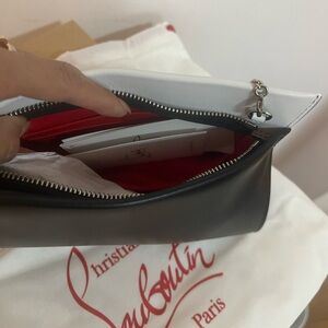 Brand New Christian Louboutin black/white evening bag
